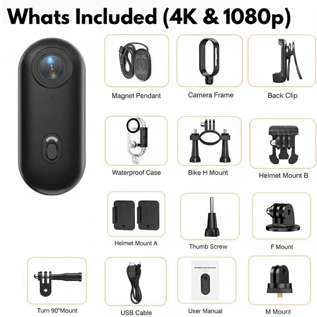 Vibecam™ - The #1 Smallest POV Camera